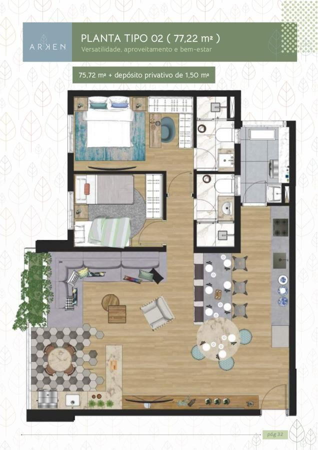 Edifício Horizonte, apartamento em Zona Leste, Sua Cidade